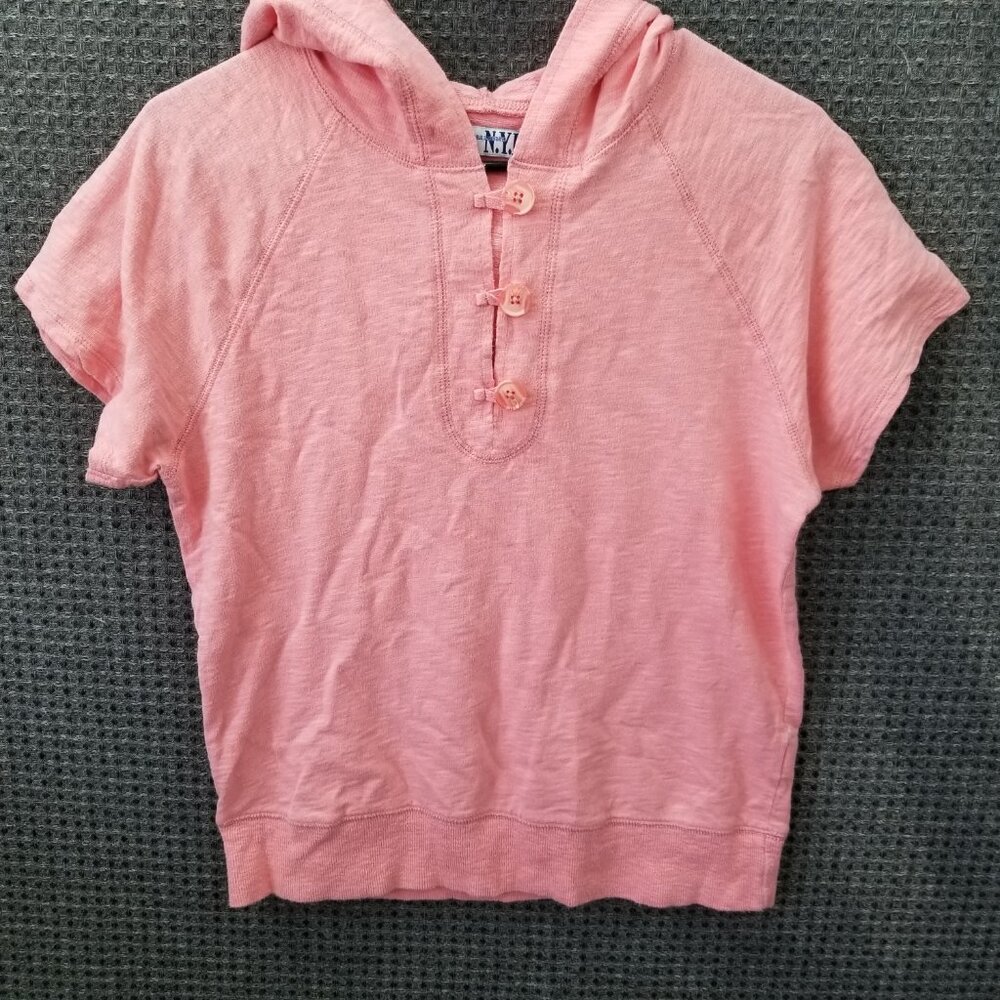 New York Laundry Coral Hoodie Top Womens PM